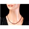 Image 5 : 14k Gold 33.00ct Ruby 1.15ct Diamond Necklace