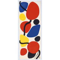 ALEXANDER CALDER (1898-1976) HOLLYDAY signed and dated "Calder 71" lower right titled "hollyday" ...
