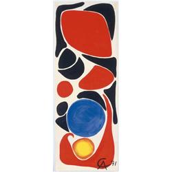 ALEXANDER CALDER (1898-1976) CORALIES signed with artist's monogram and dated "AC 71" lower right...