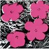 Image 1 : Property from a Belgian Collection ANDY WARHOL (1928-1987) UNTITLED (FLOWERS) signed and dated "A...