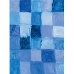 PROPERTY FROM A PRIVATE COLLECTION MARY HEILMANN (b. 1940) BLUE BAZAAR titled and dated "blue baz...