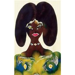 Property from a Private Collector CHRIS OFILI (b. 1968) UNTITLED (TWO WORKS) each signed and date...