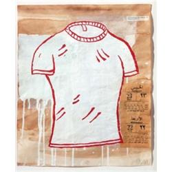 Property from a Private European Collection DONALD BAECHLER (b. 1956) SMALL RED LINE DRAWING NO. ...