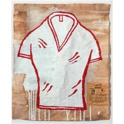 Property from a Private European Collection DONALD BAECHLER (b. 1956) SMALL RED LINE DRAWING NO. ...