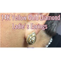14K GOLD DIAMOND EARINGS