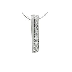 14KT White Gold Ladies Diamond Necklace -# 8797