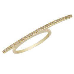 14KT Yellow Gold Women's Diamond Ring -# 7988-1