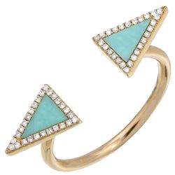 14KT Yellow Gold Gemstone Ring -# 7746-1