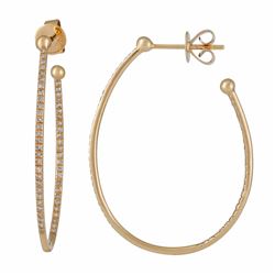 14KT Yellow Gold Diamond Earrings -# 7917-1