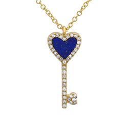 14KT Yellow Gold Gemstone Pendant With Chain -# 7831-1