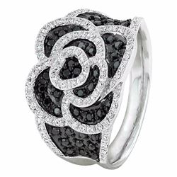 14KT White Gold Women's Diamond Ring -# 6187-1