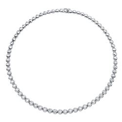 14KT White Gold Diamond Necklace -# 6420