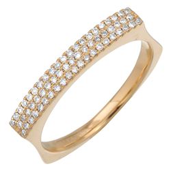 14KT Yellow Gold Women's Diamond Ring -# 7735