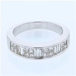 18KT White Gold Ladies Diamond Fashion Ring -# 9923