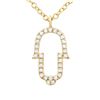 Image 1 : 14KT Yellow Gold Diamond Pendant With Chain -# 7953