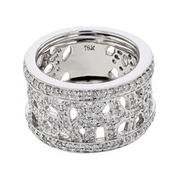 18KT White Gold Ladies Diamond Ring -# 10107