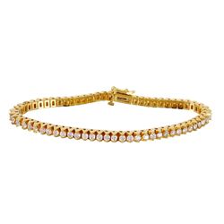 14KT Yellow Gold Diamond Bracelet -# 1618