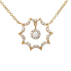14KT Yellow Gold Diamond Necklace -# 7931-1