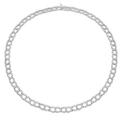 18KT White Gold Diamond Necklace -# 6426-1