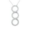 Image 1 : 14KT White Gold Ladies Slider with Chain  -# 6775