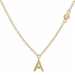 14KT Yellow Gold Diamond Necklace -# 7516
