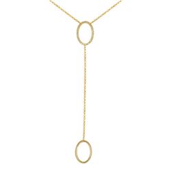 14KT Yellow Gold Diamond Necklace -# 6887-0