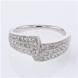 18KT White Gold Ladies Diamond Fashion Ring -# 9143