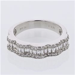 18KT White Gold Ladies Diamond Fashion Ring -# 9748