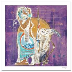 "Ambiguity" LIMITED EDITION Serigraph (36" x 36") by Renowned Artist Lu Hong, Numbered and Hand Sign