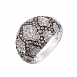 14KT White Gold Women's Diamond Ring -# 6018-1