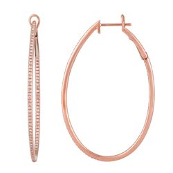 14KT Rose Gold Diamond Earrings -# 7697-1