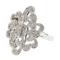 14KT White Gold Ladies Diamond Ring -# 9230