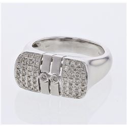 18KT White Gold Ladies Diamond Fashion Ring -# 9220