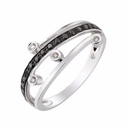 14KT White Gold Women's Diamond Ring -# 6190-1