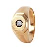 Image 1 : 14KT Yellow Gold Men's Diamond Solitaire Ring -# 6626