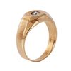 Image 2 : 14KT Yellow Gold Men's Diamond Solitaire Ring -# 6626