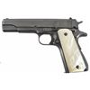 Image 2 : Colt 1911 Government Model.45 Serial no. C226832 with mother of pearl Mexican eagle grips.