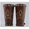 Image 2 : Spotted Star Pattern Leather Cowboy Wrist Cuffs