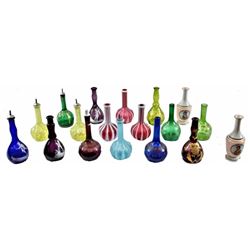 Antique Barber Bottle Collection 18 antique barber bottles