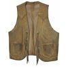 Image 1 : Early Hand Stitched Leather Vest With conchos. Shows a lot of age, good condition.