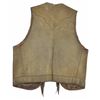 Image 4 : Early Hand Stitched Leather Vest With conchos. Shows a lot of age, good condition.