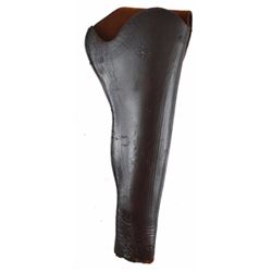 California Pattern Open Top Holster Incised line embellished