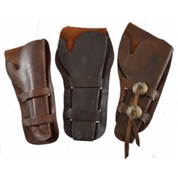 Three Double Loop Holsters For Colt Single Action