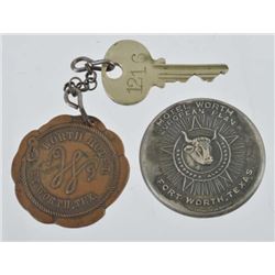 Worth Hotel Advertising Mirror Ft. Worth Texas Worth Hotel Ft Worth Texas advertising steer head poc