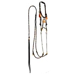 Antique Braided Horse Hair Headstall