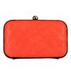 Image 1 : Coral Tufted Evening Clutch