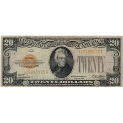 1928 $20 Fine Legal Tender Bank Note