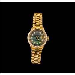 Rolex 18KT Yellow Gold Diamond DateJust Ladies Watch