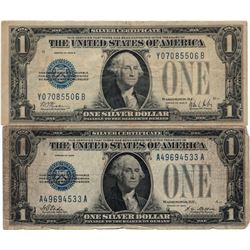 1928 $1 Silver Certificate Currency Lot of 2