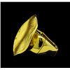 Image 3 : Round Medallion Ring - Gold Plated